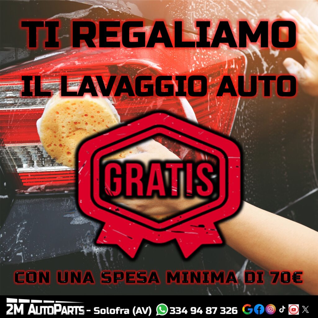 Un lavaggio auto gratis