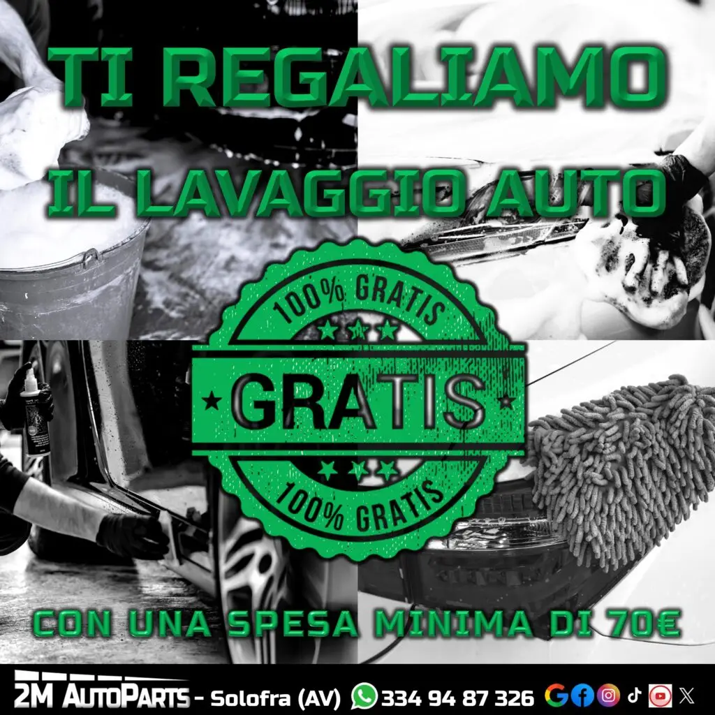 promo autolavaggio aprile 2025 - 2m autoparts solofra